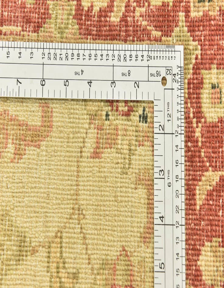 Detail image of  2' 9 x 10'  Hand Knotted Peshawar Ziegler Runner Rug