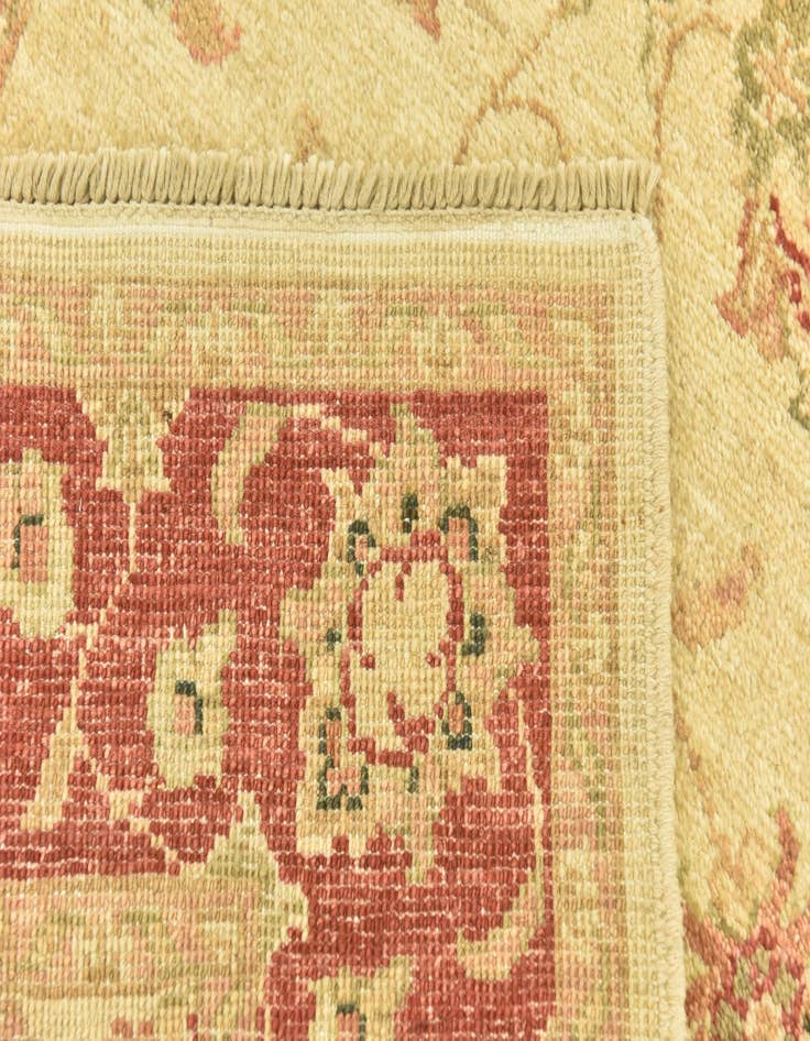 Detail image of  2' 9 x 10'  Hand Knotted Peshawar Ziegler Runner Rug