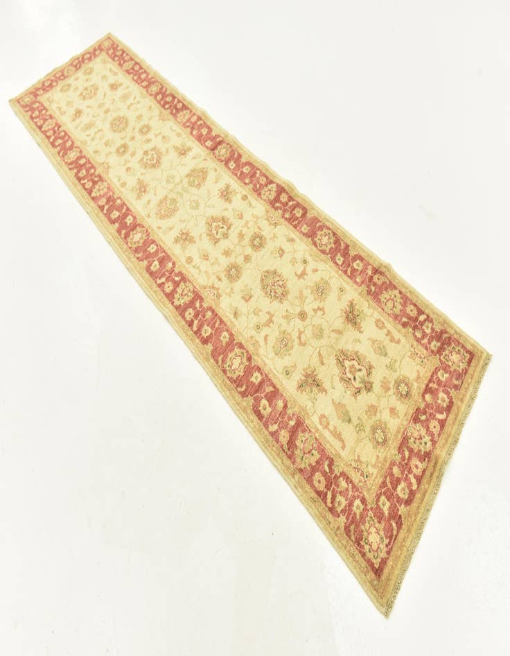 Detail image of  2' 9 x 10'  Hand Knotted Peshawar Ziegler Runner Rug