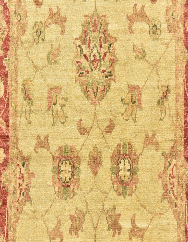 Detail image of  2' 9 x 10'  Hand Knotted Peshawar Ziegler Runner Rug