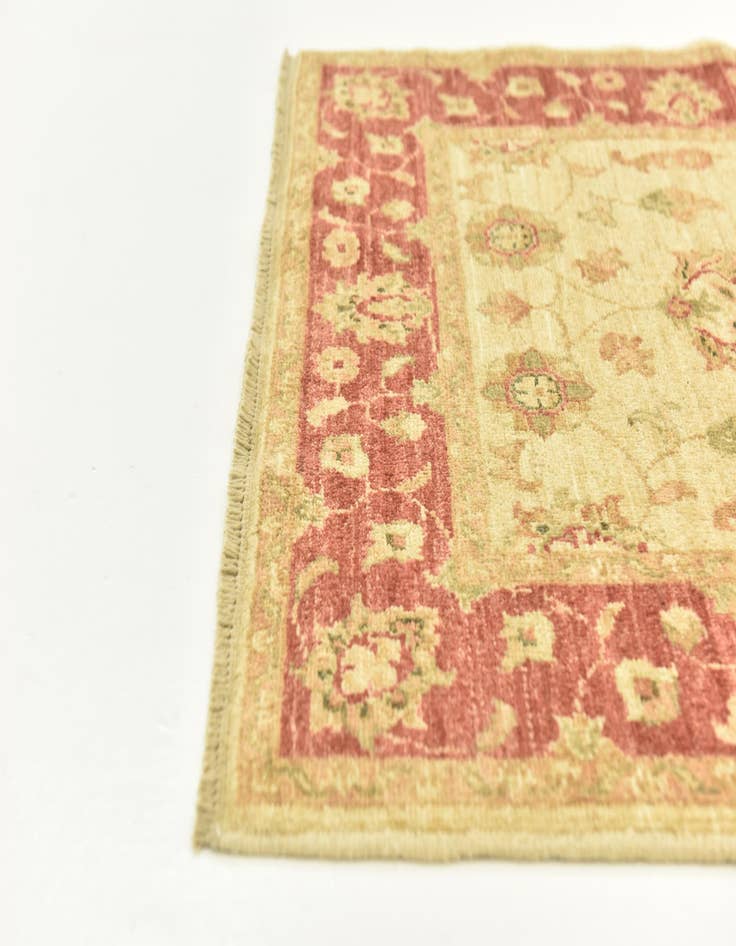 Detail image of  2' 9 x 10'  Hand Knotted Peshawar Ziegler Runner Rug