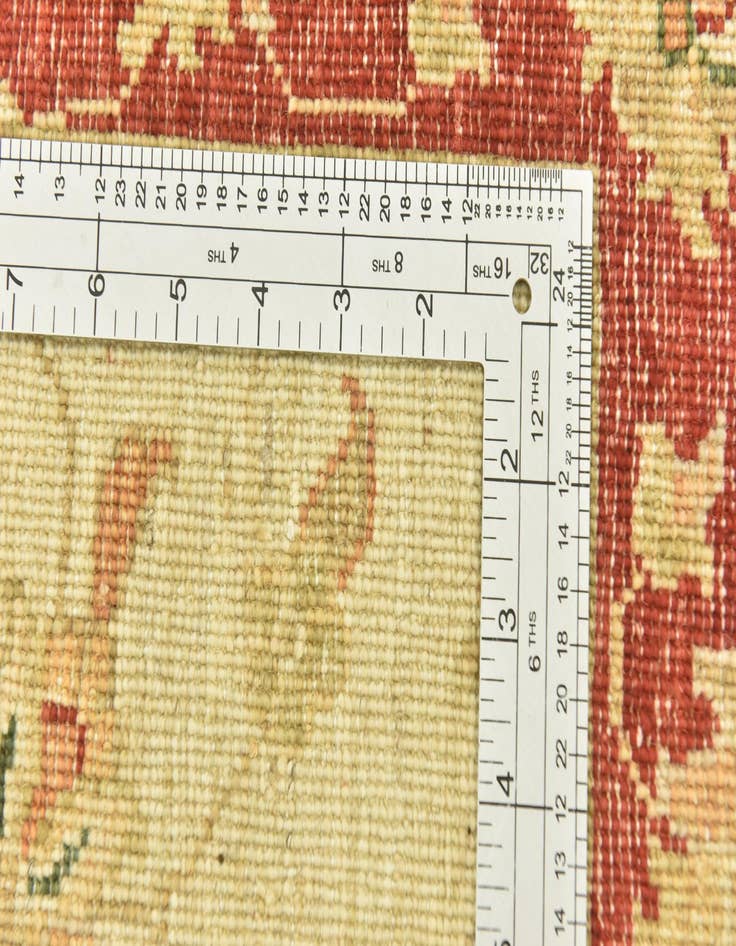 Detail image of  2' 8 x 9' 3  Hand Knotted Peshawar Ziegler Runner Rug