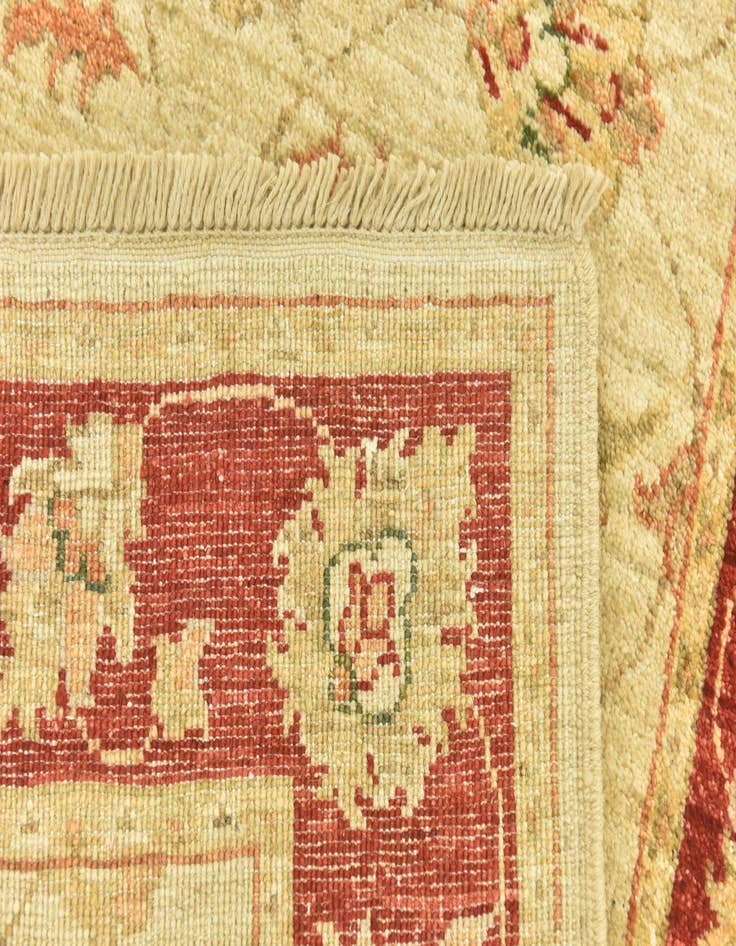 Detail image of  2' 8 x 9' 3  Hand Knotted Peshawar Ziegler Runner Rug