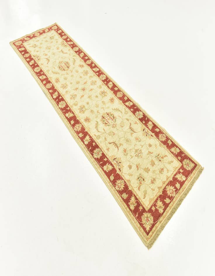 Detail image of  2' 8 x 9' 3  Hand Knotted Peshawar Ziegler Runner Rug