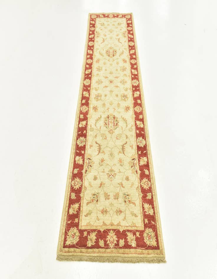 Detail image of  2' 8 x 9' 3  Hand Knotted Peshawar Ziegler Runner Rug