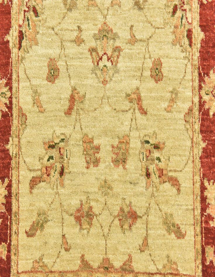 Detail image of  2' 8 x 9' 3  Hand Knotted Peshawar Ziegler Runner Rug