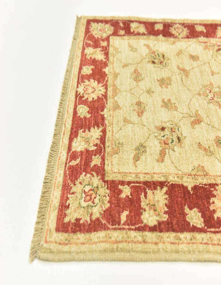 Detail image of  2' 8 x 9' 3  Hand Knotted Peshawar Ziegler Runner Rug