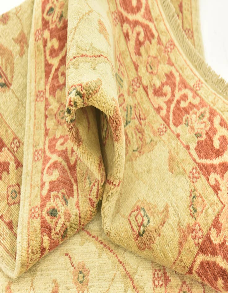 Detail image of  2' 8 x 9' 7  Hand Knotted Peshawar Ziegler Runner Rug