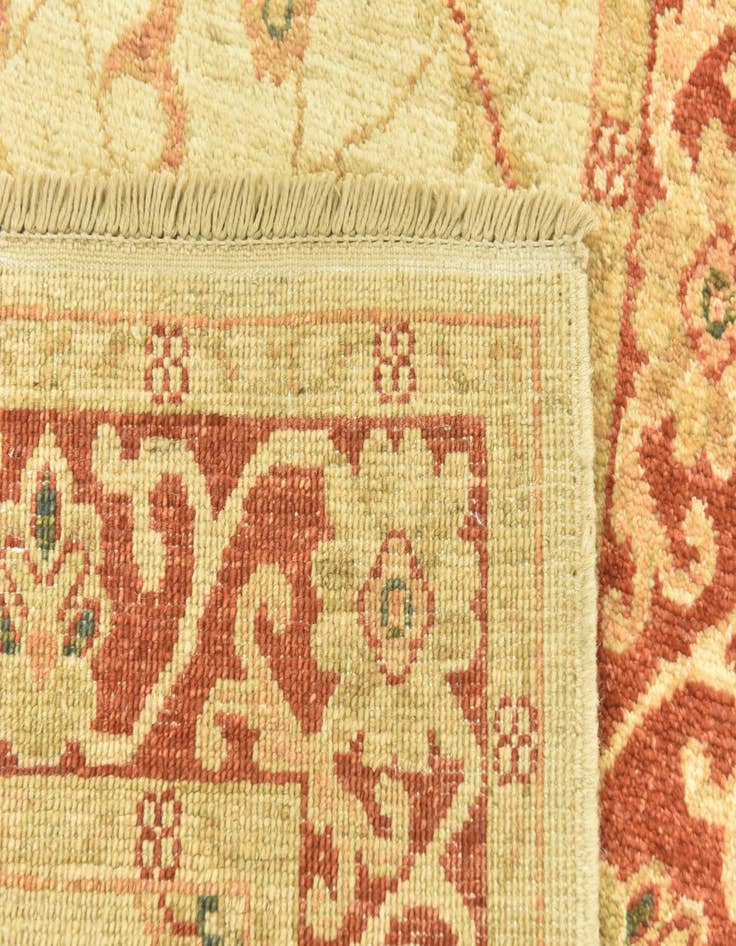 Detail image of  2' 8 x 9' 7  Hand Knotted Peshawar Ziegler Runner Rug