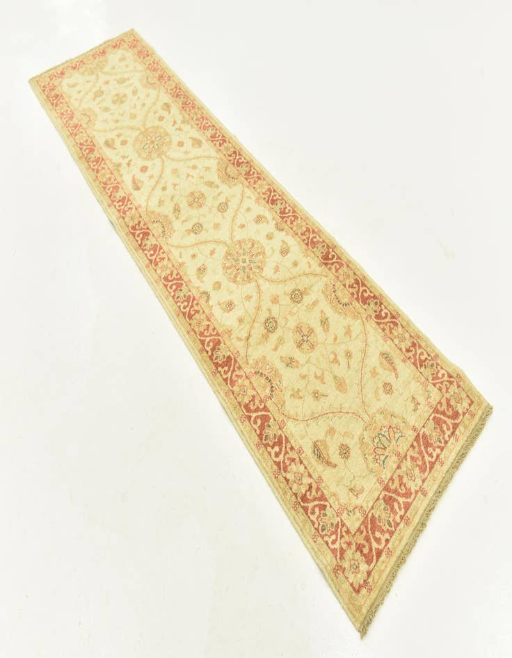 Detail image of  2' 8 x 9' 7  Hand Knotted Peshawar Ziegler Runner Rug