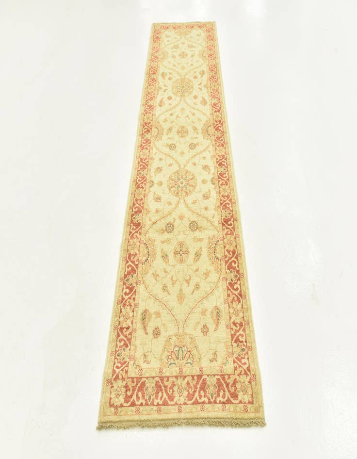 Detail image of  2' 8 x 9' 7  Hand Knotted Peshawar Ziegler Runner Rug