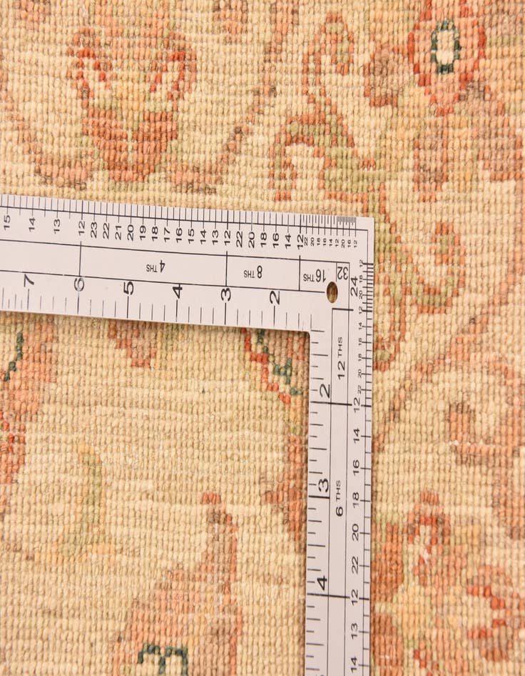 Detail image of  2' 10 x 9' 7  Hand Knotted Peshawar Ziegler Runner Rug