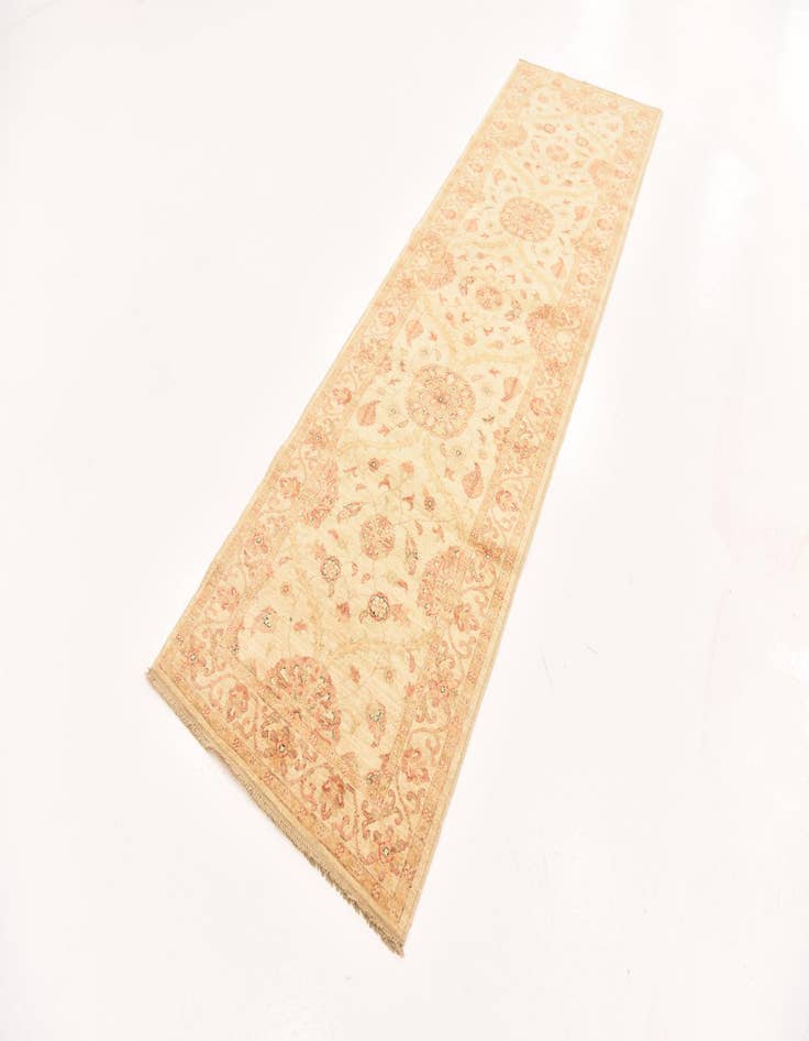 Detail image of  2' 10 x 9' 7  Hand Knotted Peshawar Ziegler Runner Rug