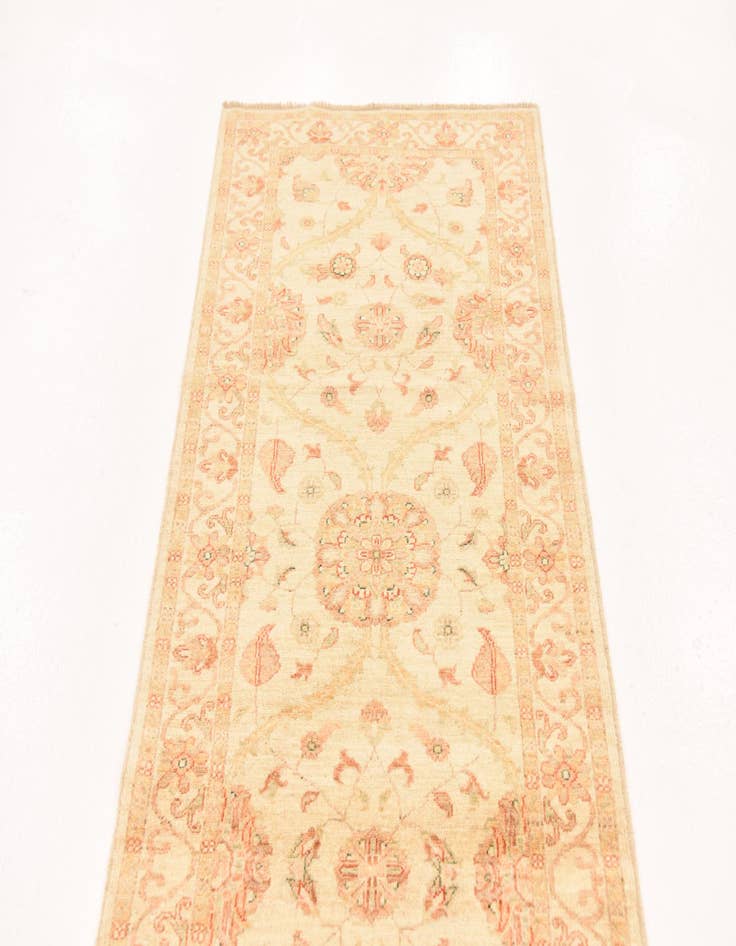 Detail image of  2' 10 x 9' 7  Hand Knotted Peshawar Ziegler Runner Rug