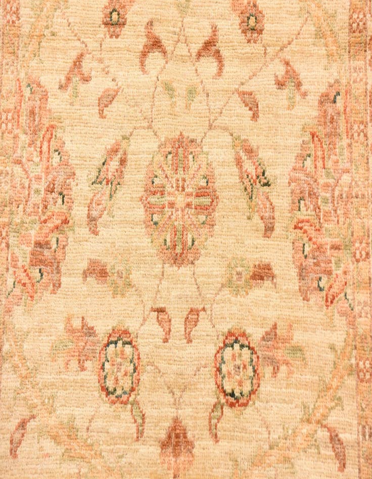 Detail image of  2' 10 x 9' 7  Hand Knotted Peshawar Ziegler Runner Rug