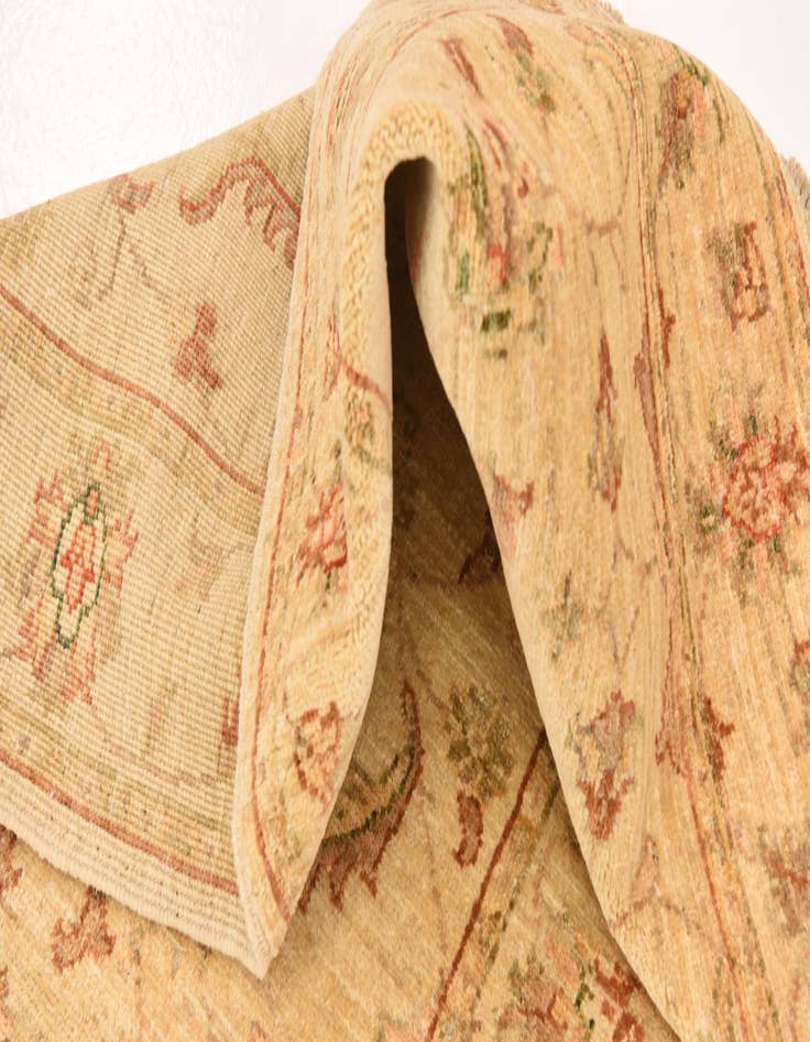 Detail image of  3' x 9' 10  Hand Knotted Peshawar Ziegler Runner Rug