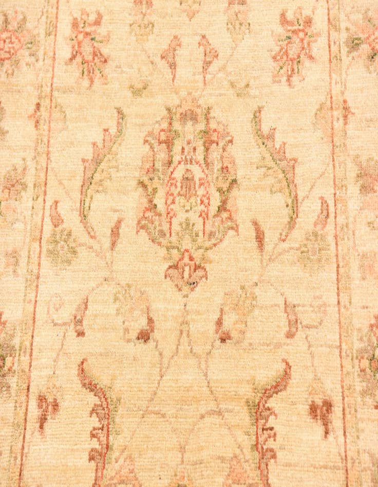 Detail image of  3' x 9' 10  Hand Knotted Peshawar Ziegler Runner Rug