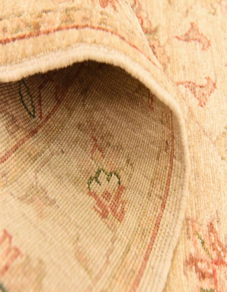 Detail image of  3' x 9' 10  Hand Knotted Peshawar Ziegler Runner Rug