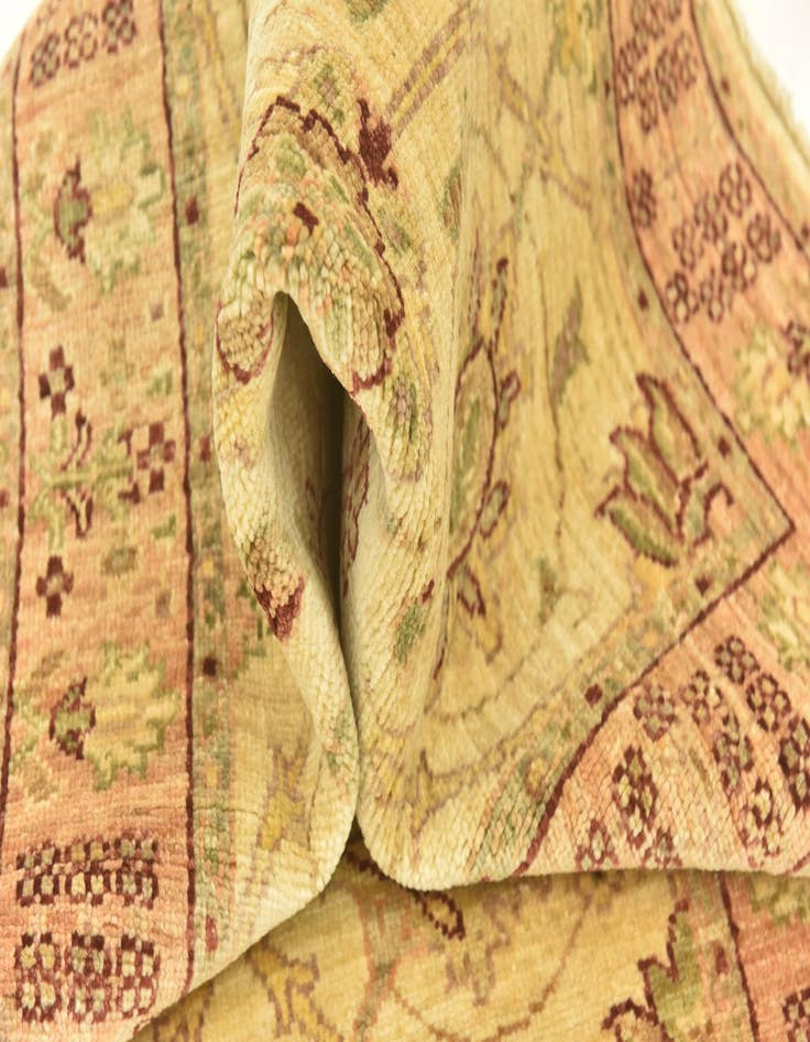 Detail image of  2' 7 x 9' 6  Hand Knotted Peshawar Ziegler Runner Rug