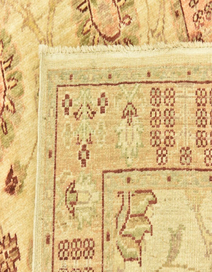 Detail image of  2' 7 x 9' 6  Hand Knotted Peshawar Ziegler Runner Rug