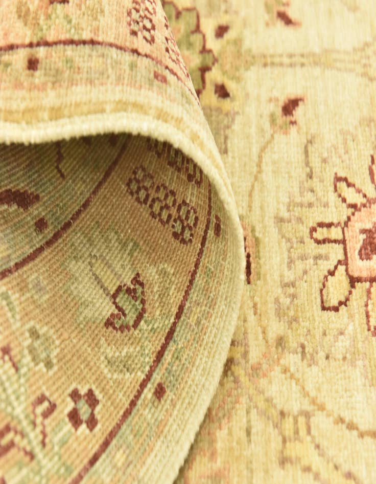 Detail image of  2' 7 x 9' 6  Hand Knotted Peshawar Ziegler Runner Rug