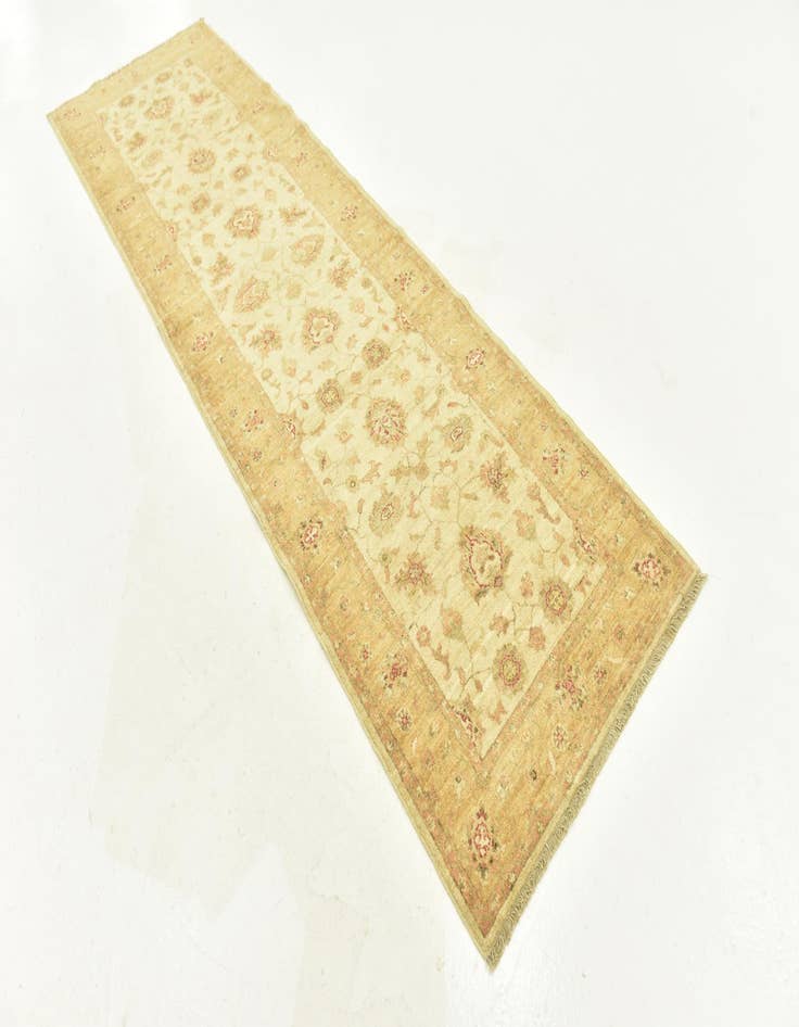 Detail image of  2' 10 x 9' 9  Hand Knotted Peshawar Ziegler Runner Rug