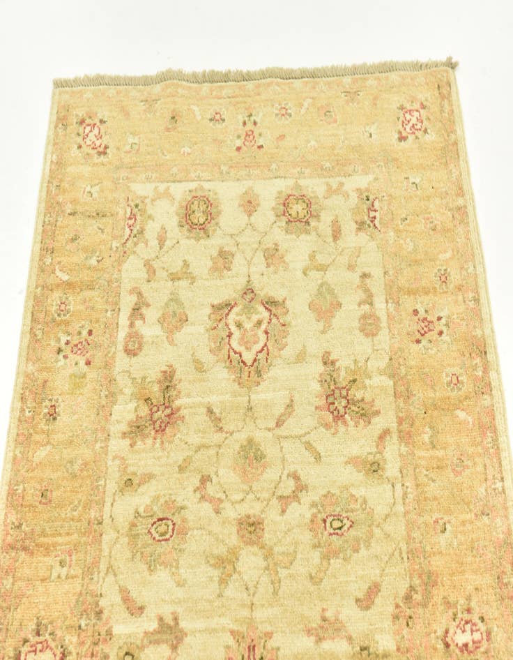 Detail image of  2' 10 x 9' 9  Hand Knotted Peshawar Ziegler Runner Rug