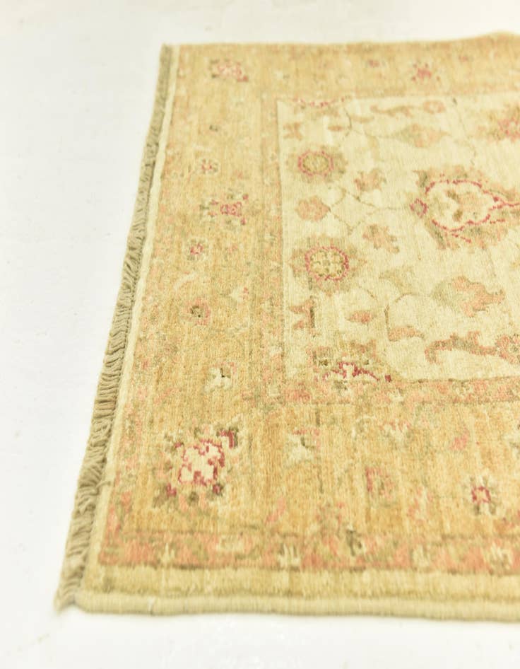 Detail image of  2' 10 x 9' 9  Hand Knotted Peshawar Ziegler Runner Rug