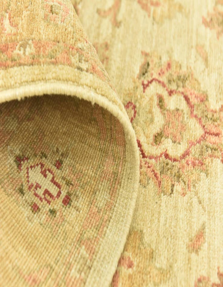 Detail image of  2' 10 x 9' 9  Hand Knotted Peshawar Ziegler Runner Rug