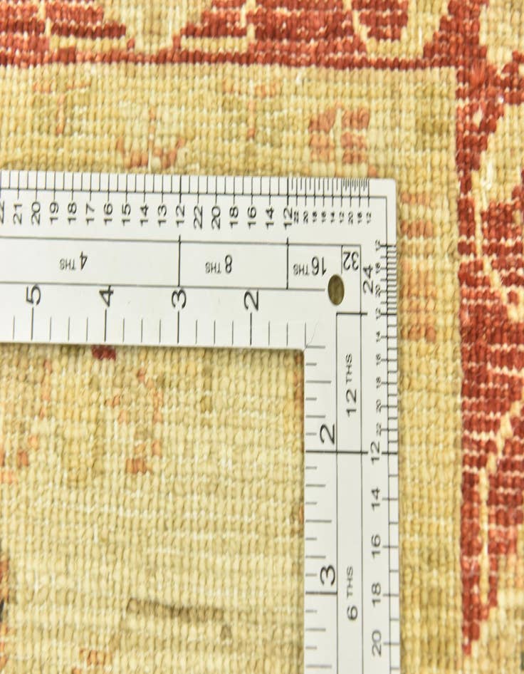 Detail image of  2' 8 x 9' 6  Hand Knotted Peshawar Ziegler Runner Rug