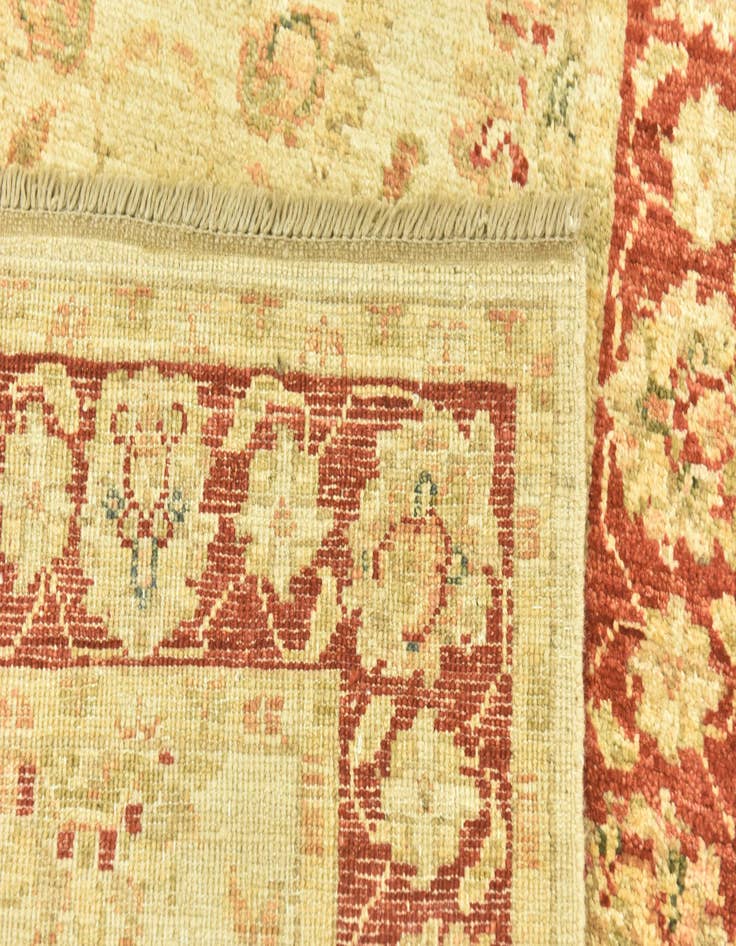 Detail image of  2' 8 x 9' 6  Hand Knotted Peshawar Ziegler Runner Rug