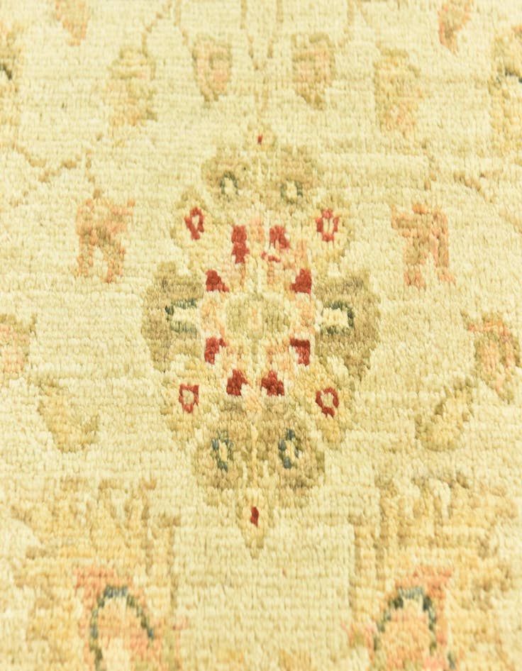 Detail image of  2' 8 x 9' 6  Hand Knotted Peshawar Ziegler Runner Rug