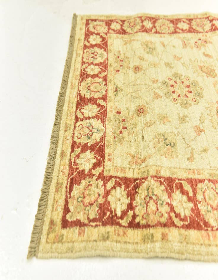 Detail image of  2' 8 x 9' 6  Hand Knotted Peshawar Ziegler Runner Rug