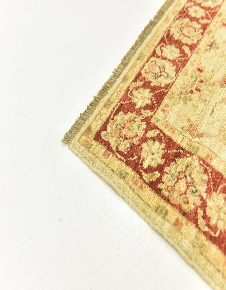 Detail image of  2' 8 x 9' 6  Hand Knotted Peshawar Ziegler Runner Rug