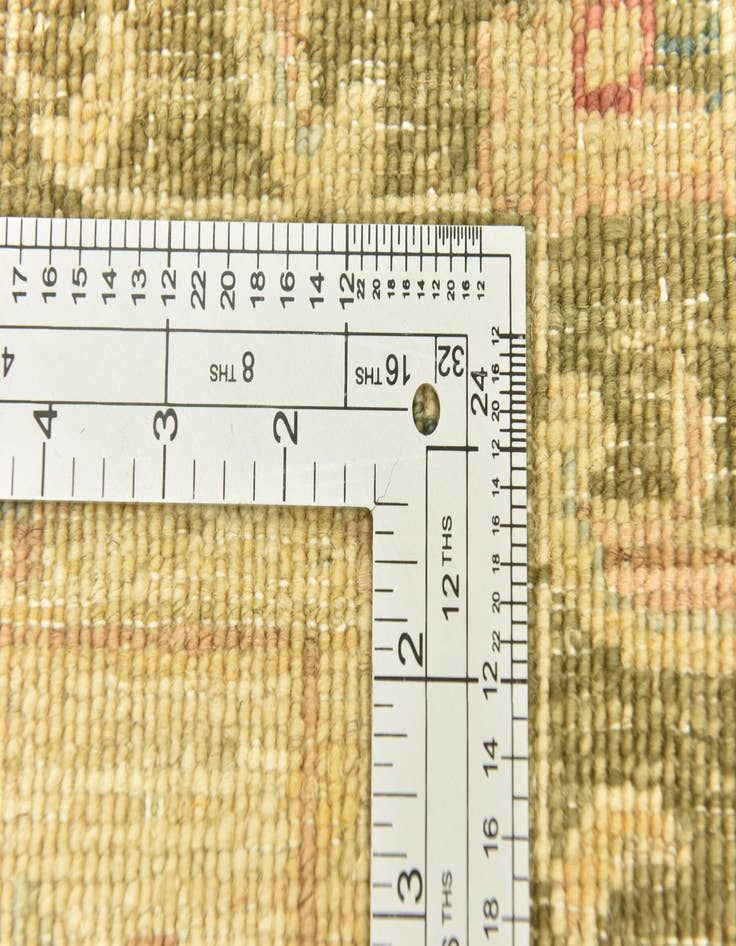 Detail image of  2' 6 x 9' 9  Hand Knotted Peshawar Ziegler Runner Rug