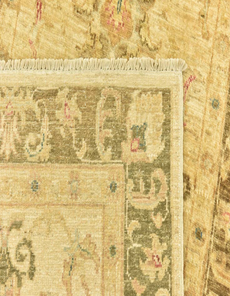 Detail image of  2' 6 x 9' 9  Hand Knotted Peshawar Ziegler Runner Rug