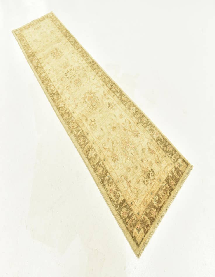 Detail image of  2' 6 x 9' 9  Hand Knotted Peshawar Ziegler Runner Rug