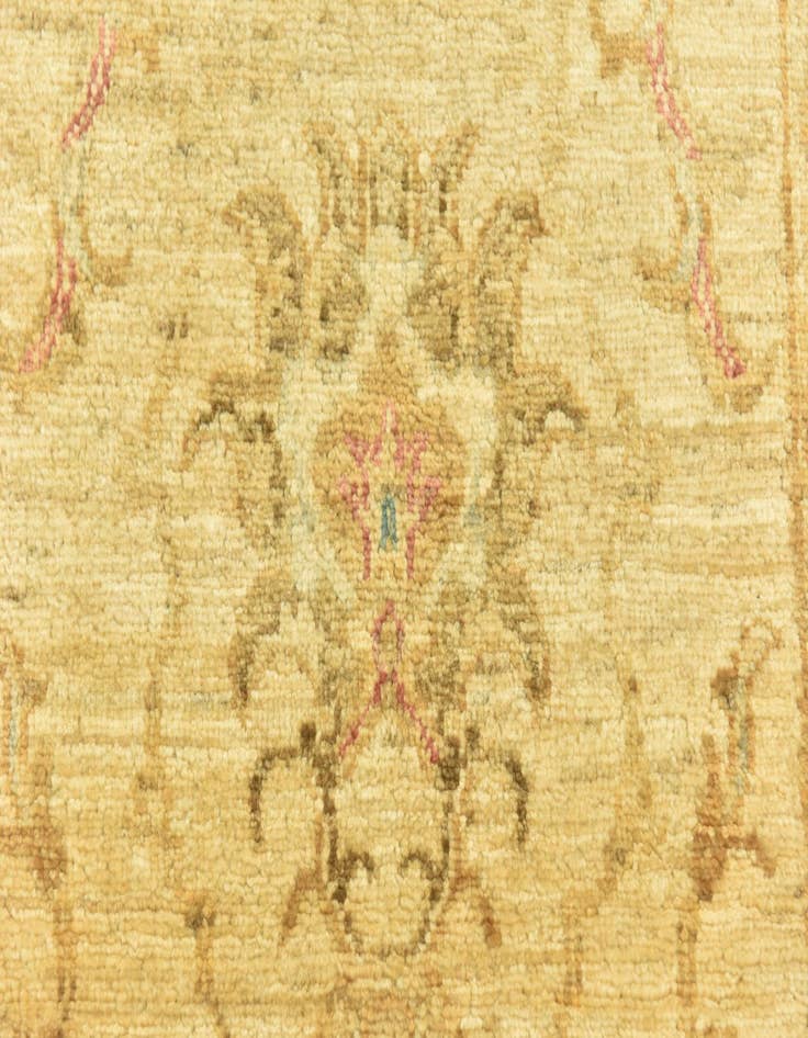 Detail image of  2' 6 x 9' 9  Hand Knotted Peshawar Ziegler Runner Rug