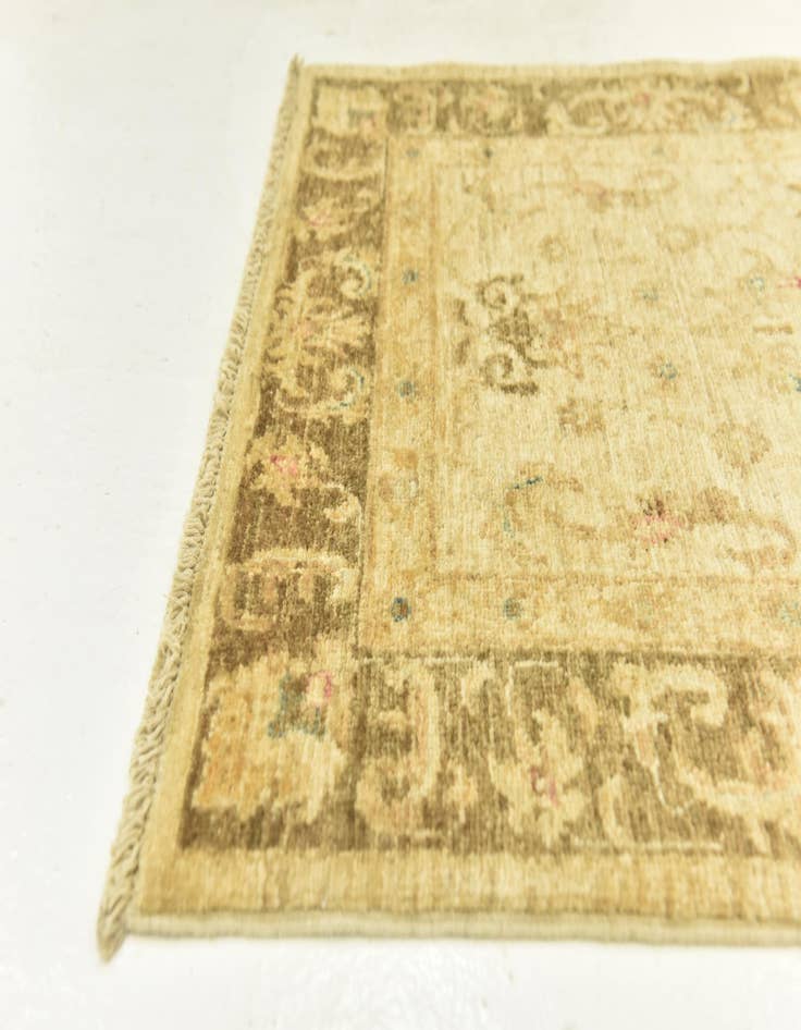 Detail image of  2' 6 x 9' 9  Hand Knotted Peshawar Ziegler Runner Rug