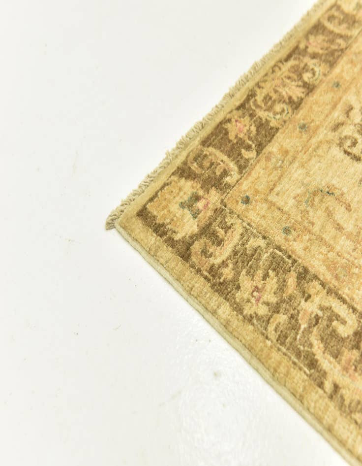 Detail image of  2' 6 x 9' 9  Hand Knotted Peshawar Ziegler Runner Rug