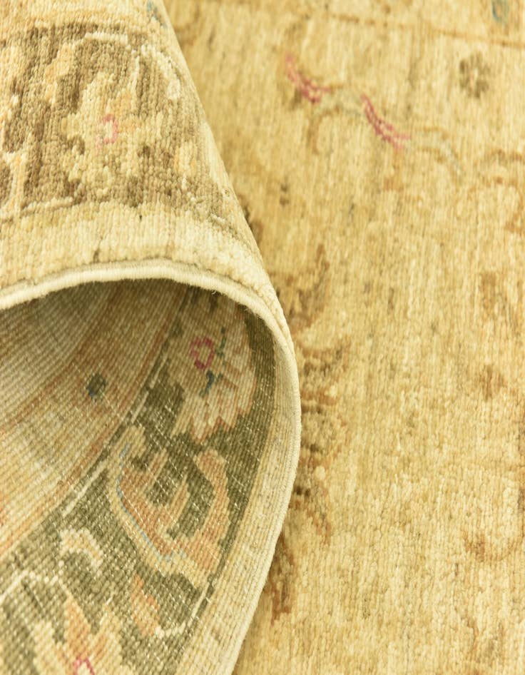 Detail image of  2' 6 x 9' 9  Hand Knotted Peshawar Ziegler Runner Rug
