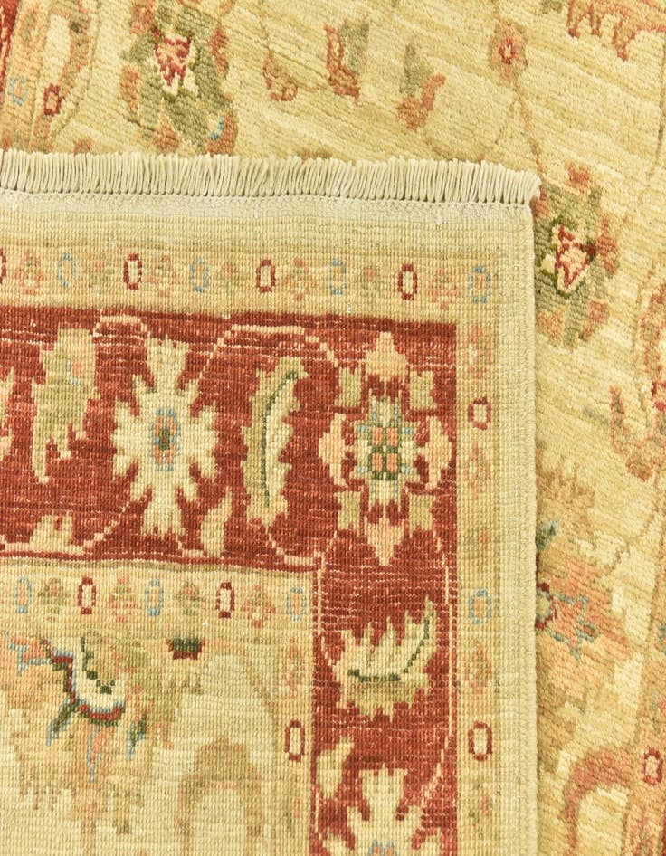 Detail image of  3' x 9' 7  Hand Knotted Peshawar Ziegler Runner Rug