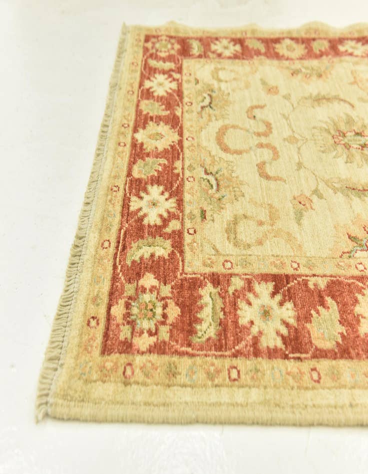 Detail image of  3' x 9' 7  Hand Knotted Peshawar Ziegler Runner Rug