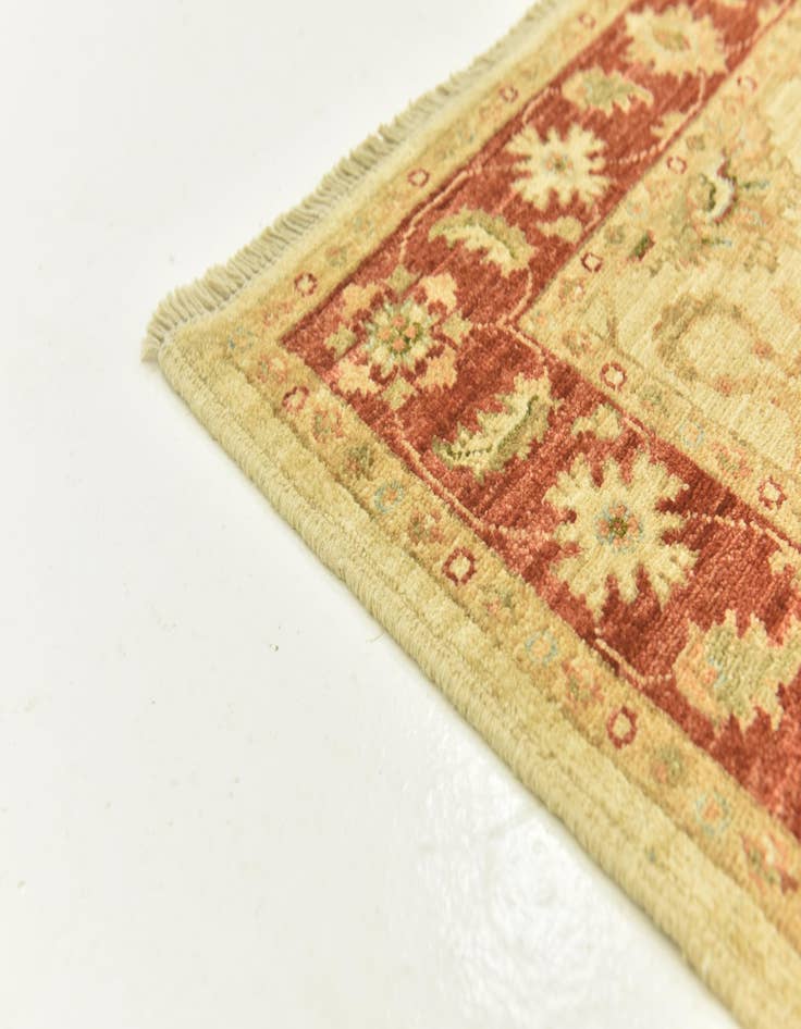 Detail image of  3' x 9' 7  Hand Knotted Peshawar Ziegler Runner Rug