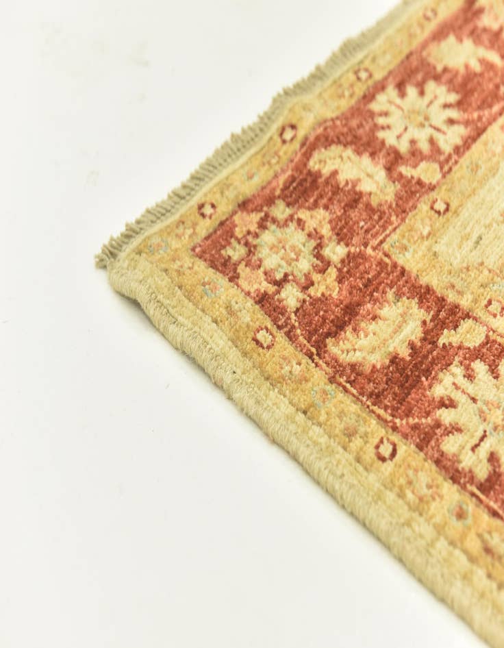 Detail image of  3' 1 x 16' 3  Hand Knotted Peshawar Ziegler Runner Rug