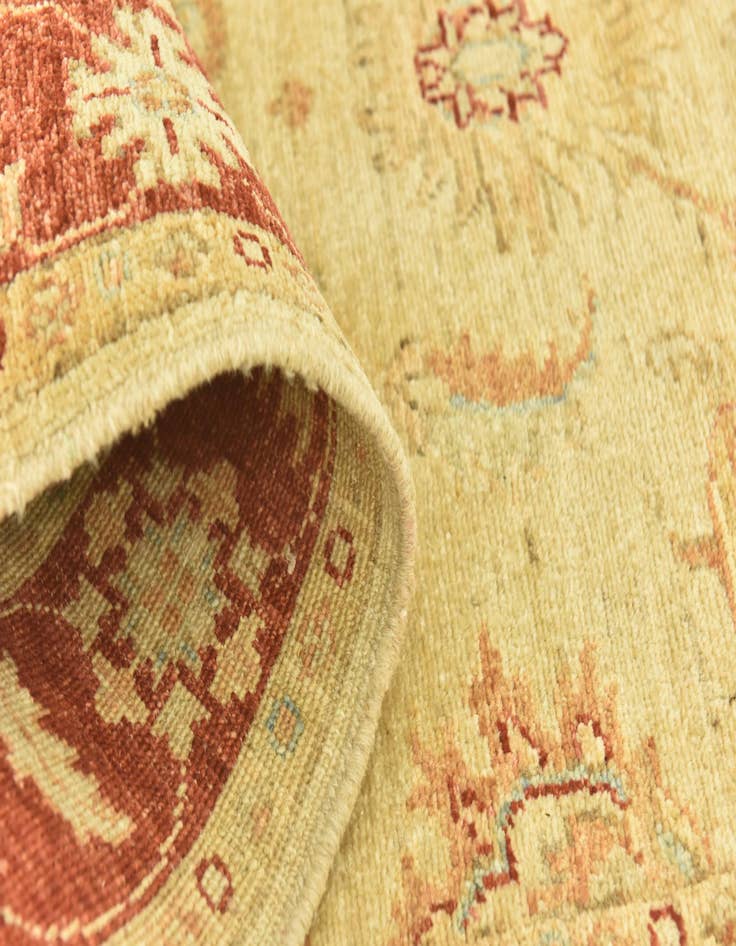 Detail image of  3' 1 x 16' 3  Hand Knotted Peshawar Ziegler Runner Rug