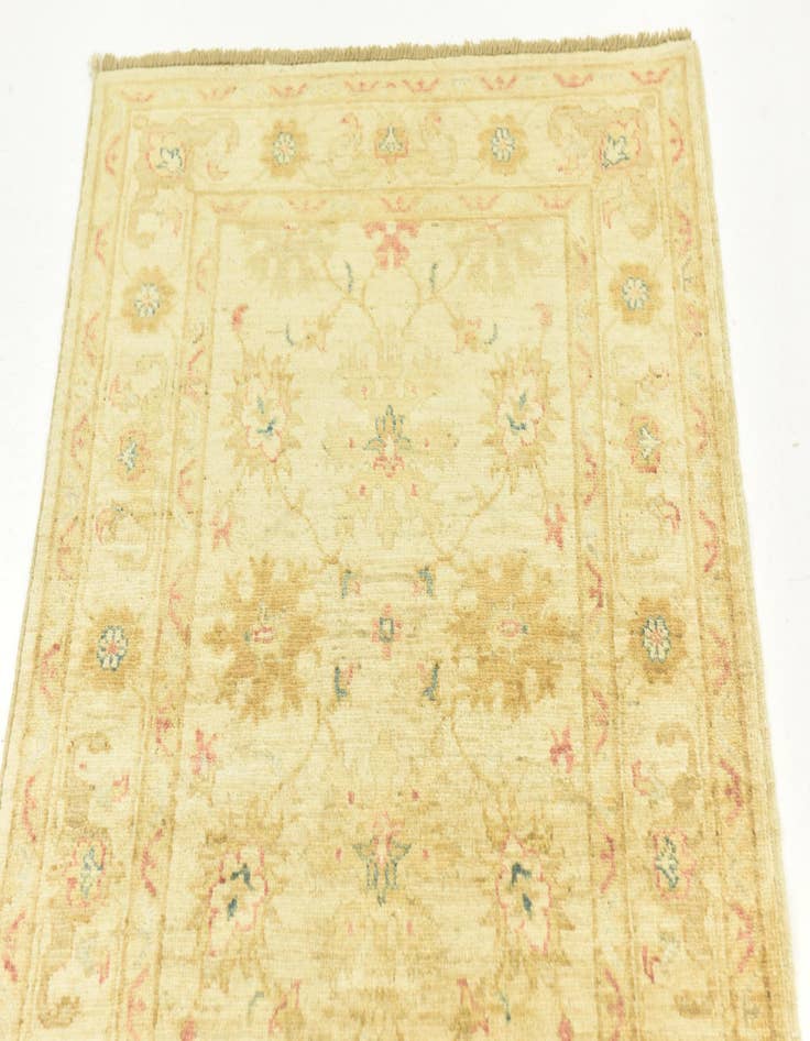 Detail image of  2' 6 x 9' 10  Hand Knotted Peshawar Ziegler Runner Rug