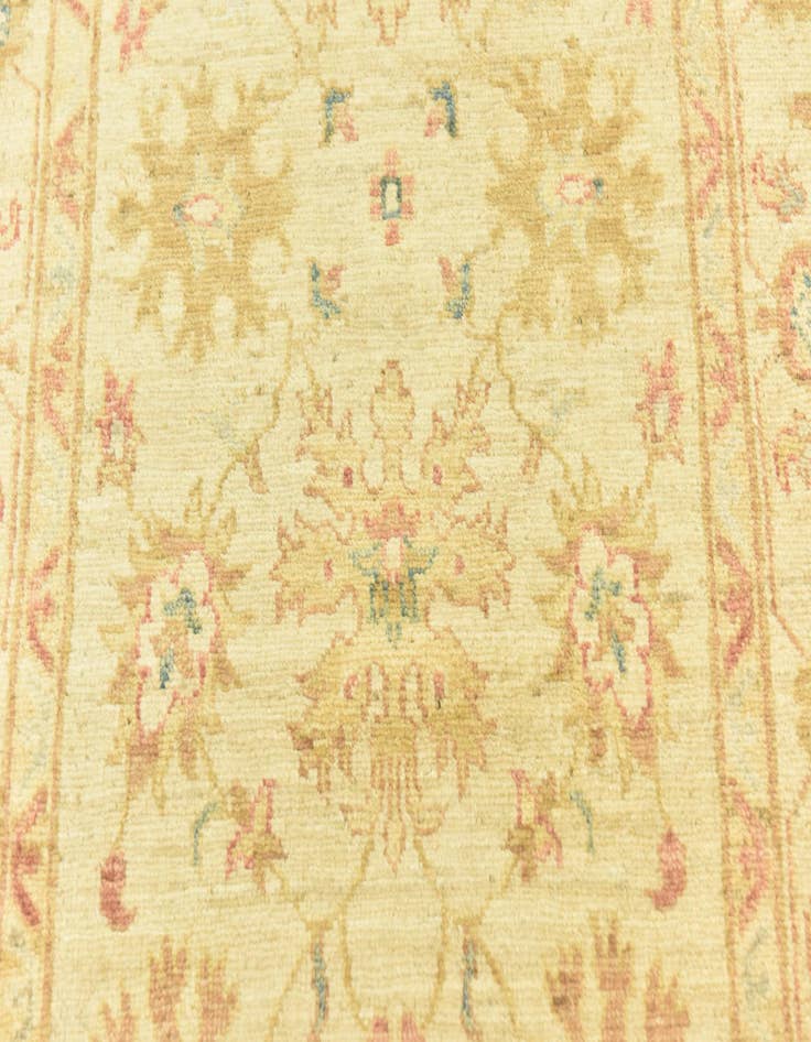 Detail image of  2' 6 x 9' 10  Hand Knotted Peshawar Ziegler Runner Rug