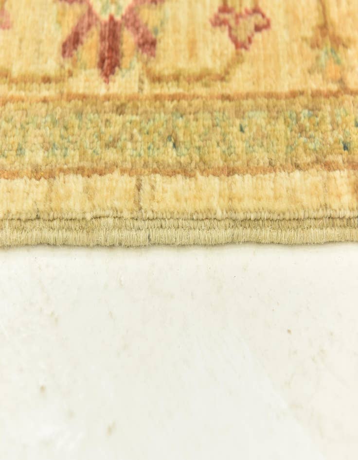 Detail image of  3' x 9' 5  Hand Knotted Peshawar Ziegler Runner Rug