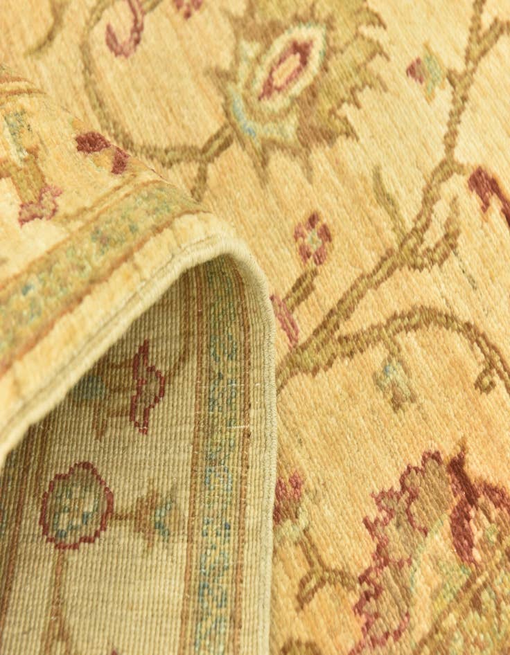 Detail image of  3' x 9' 5  Hand Knotted Peshawar Ziegler Runner Rug